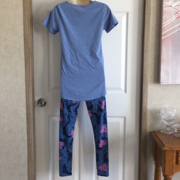 LuLaRoe Top & Leggings Set - Picture 6 of 8